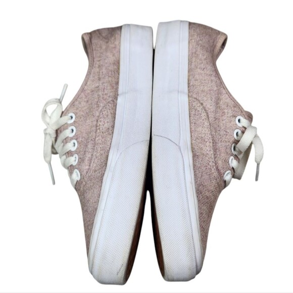 Vans Authentic Sneakers Unisex Flannel Violet Ice Pink Wool Platform Lace Up 8 - Picture 10 of 16